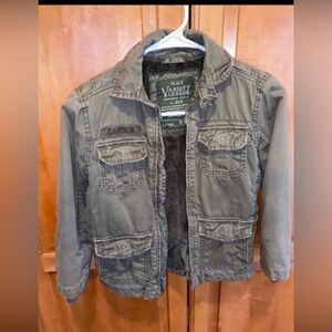 The Children’s Place Green Military-Style Jacket. Boys Coat Size 5/6. Clean